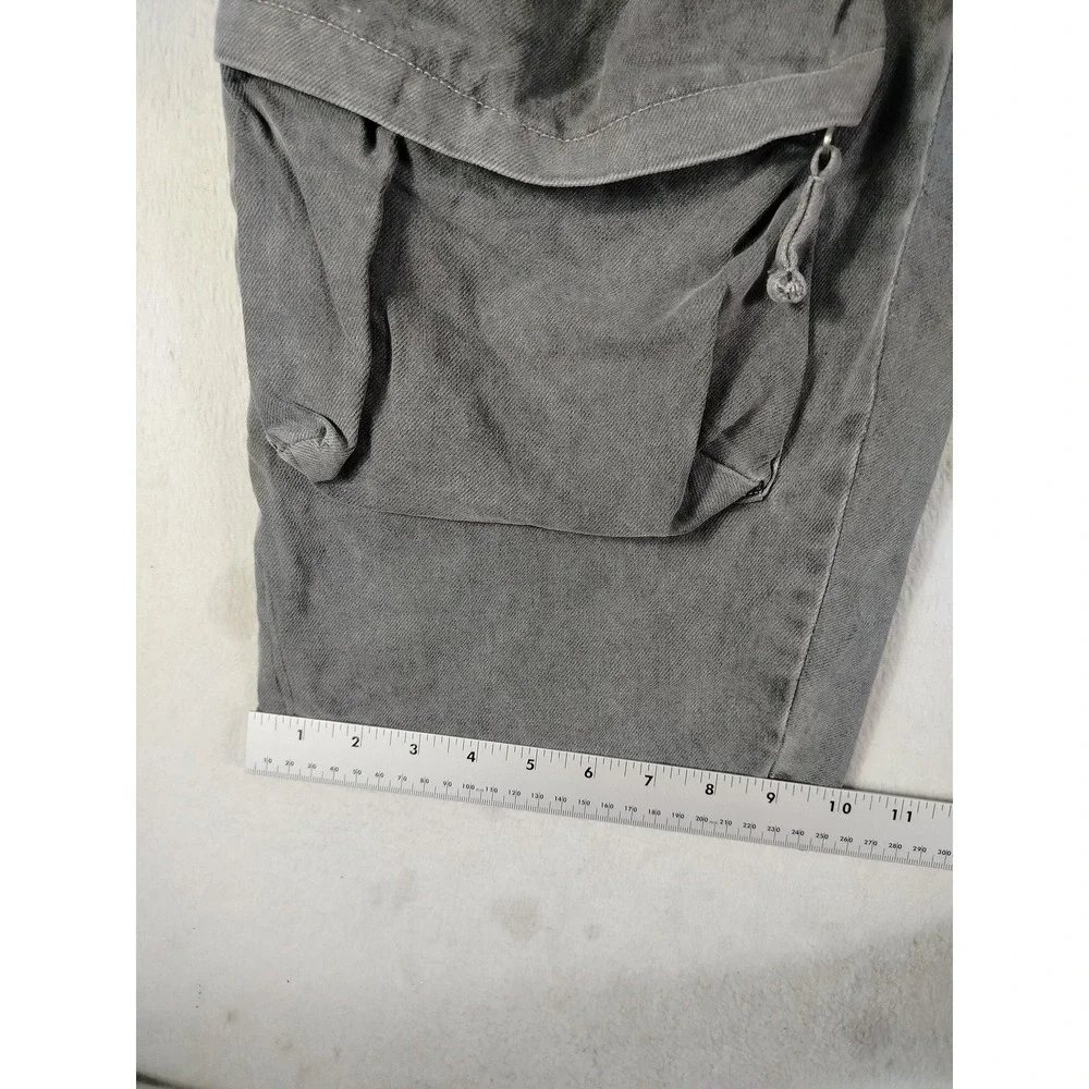 AFRM Jeans Womens 26 Gray Parker Cargo Baggy Streetwear Rave Wear Parachute Y2K